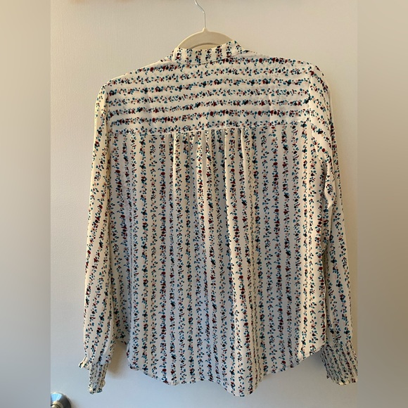 LOFT silky flowy blouse size small petite in very good condition - Picture 3 of 7